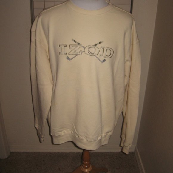 Izod Golf Mens Sweatshirt - XL - Off White - Picture 2 of 7
